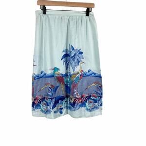 Vintage Jackie O! Blue Bird Skirt